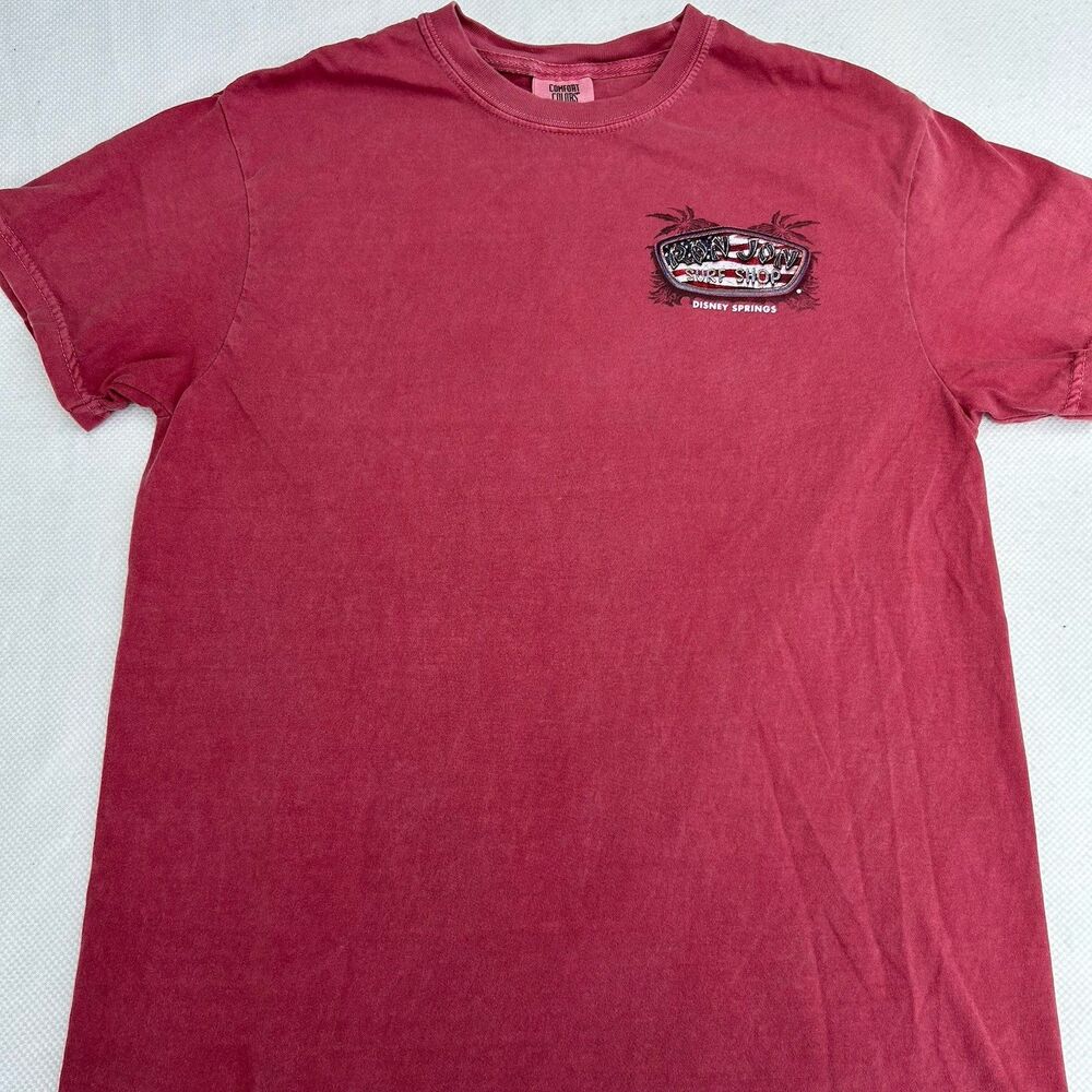 Ron Jon Mens Tshirt Disney Springs Size Medium Red #2919